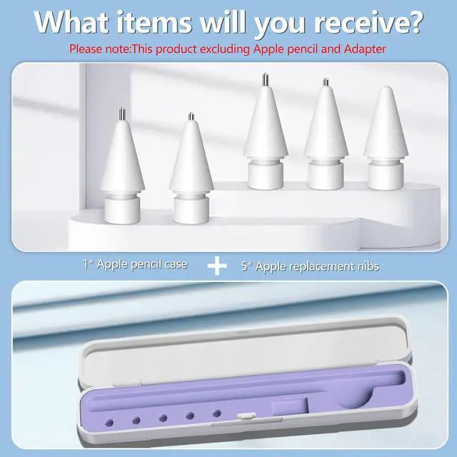 Alt view image 6 of 7 - WERLEO Storage Box Pencil Tips for Apple Pencil 1st Generation and Apple Pencil 2nd Generation,Pen Protective Carrying Case for Apple iPad Pencil - Holder Accessories Storage