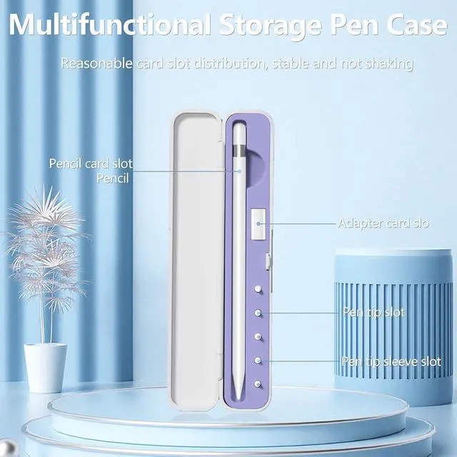 Alt view image 4 of 7 - WERLEO Storage Box Pencil Tips for Apple Pencil 1st Generation and Apple Pencil 2nd Generation,Pen Protective Carrying Case for Apple iPad Pencil - Holder Accessories Storage