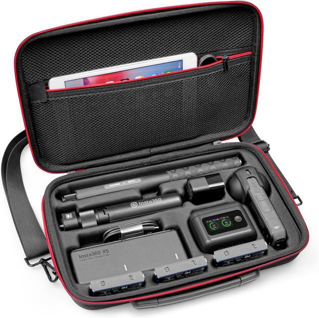 Main image of WERLEO Carrying Case for Insta360 X4 X5, Anti-water Splash, Anti-shock Compact Travel Bag w/Shoulder Strap, Handy Handle & Pocket, Protective Storage Nylon Case for Insta 360 X5 X4 Accessories