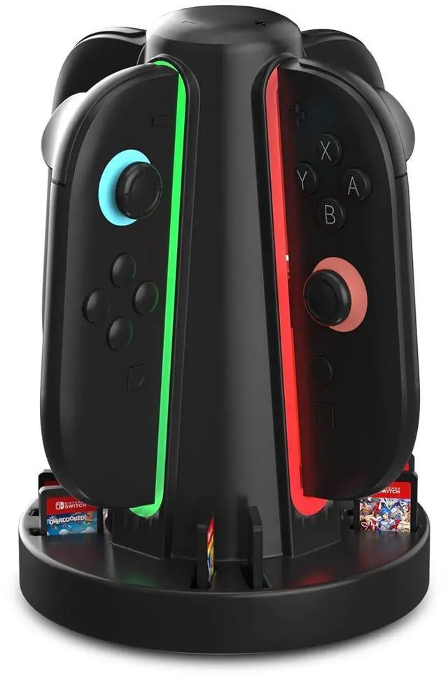 Main image of WERLEO Switch 2 Controller Charging Dock, Fast USB-C Charging Station for Up to 4 Magnetic Switch 2 Joy-Cons, Joy-Con 2 Charging Dock (4-Port Magnetic)