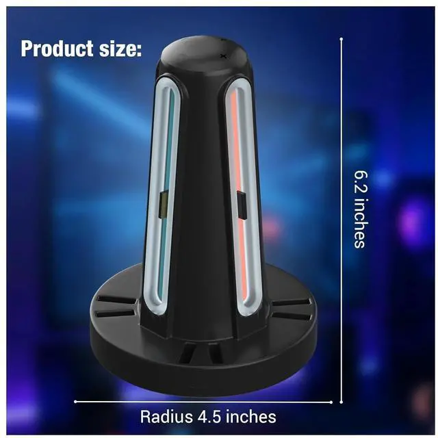 Alt view image 3 of 7 - WERLEO Switch 2 Controller Charging Dock, Fast USB-C Charging Station for Up to 4 Magnetic Switch 2 Joy-Cons, Joy-Con 2 Charging Dock (4-Port Magnetic)