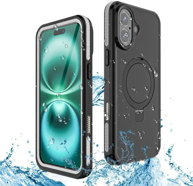 Main image of WERLEO Magnetic Waterproof for iPhone 16 Plus Case with [Built-in Screen Protector][Invisible Stand][Fit for MagSafe][360º Full Body Sealed] Heavy Duty IP68 Underwater Case for iPhone 16 Plus 6.7"