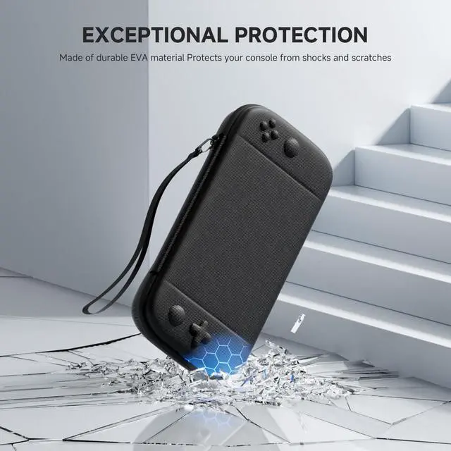Alt view image 3 of 7 - WERLEO Accessories Bundle for Nintendo Switch 2, Switch 2 Carrying Case, Silicone Protective Cover, 2 Piece HD Screen Protector, Durable , Lightweight and Large Capacity, Accessories for Switch 2