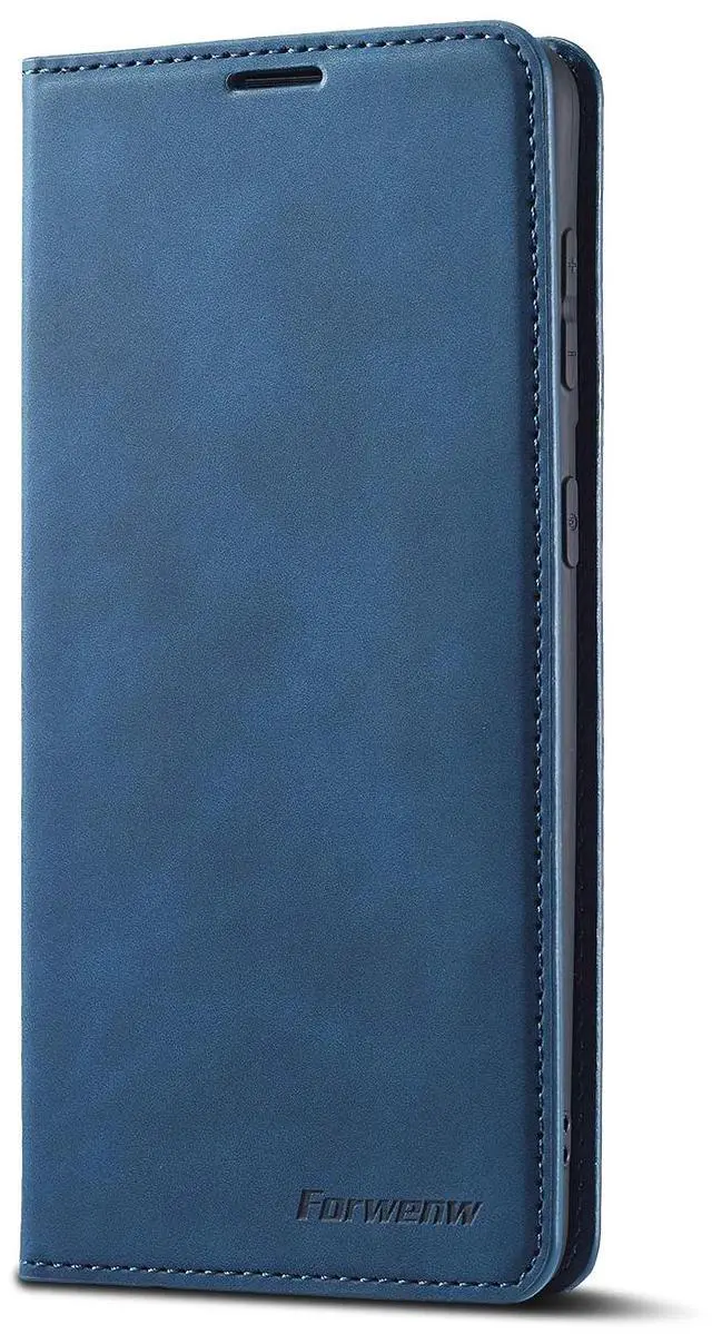 Alt view image 4 of 7 - WERLEO Case for Samsung Galaxy S25 5G 6.2 inch Premium PU Leather Phone Cover with Card Holder Stand, Shockproof Flip Wallet Cover Blue