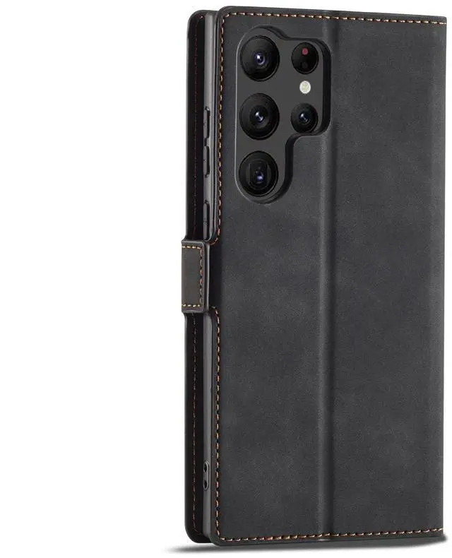 Alt view image 4 of 7 - WERLEO Case for Samsung Galaxy S25 Ultra 5G 6.9 inch Premium PU Leather Phone Cover with Card Holder Stand, Shockproof Flip Wallet Cover