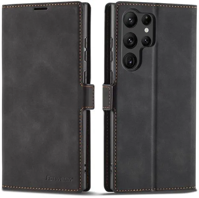 Main image of WERLEO Case for Samsung Galaxy S25 Ultra 5G 6.9 inch Premium PU Leather Phone Cover with Card Holder Stand, Shockproof Flip Wallet Cover