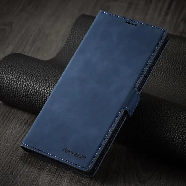 Alt view image 7 of 7 - WERLEO Case for Samsung Galaxy S25 Ultra 5G 6.9 inch Premium PU Leather Phone Cover with Card Holder Stand, Shockproof Flip Wallet Cover Blue