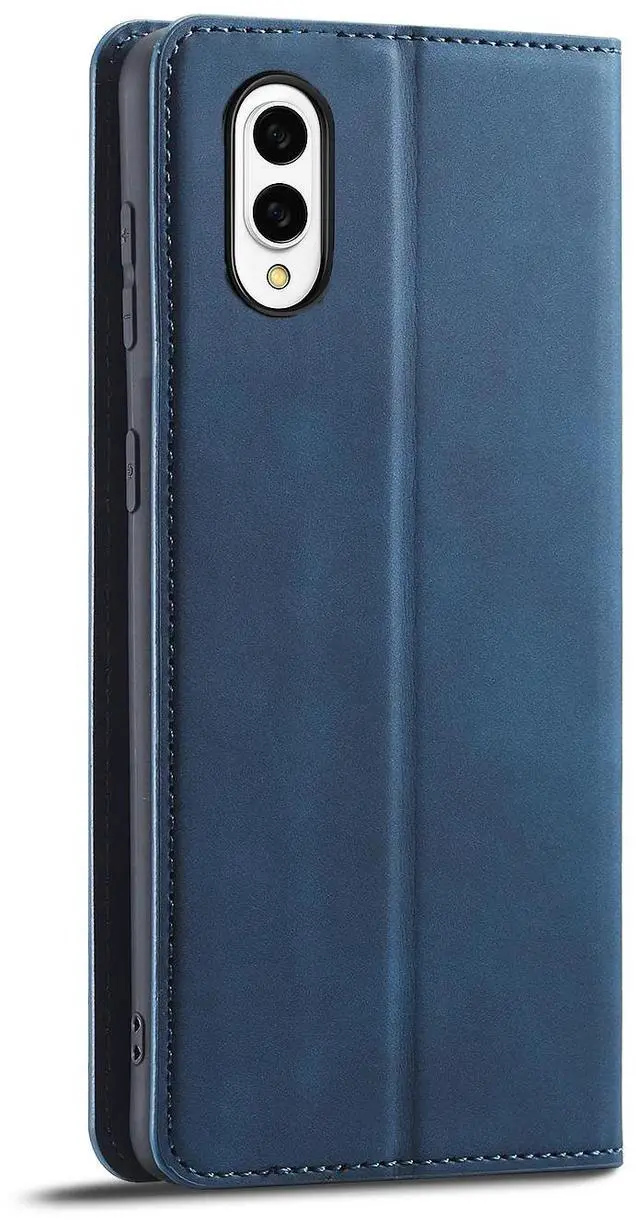Alt view image 4 of 7 - WERLEO Case for Samsung Galaxy S25 Edge 5G 6.7 inch Premium PU Leather Phone Cover with Card Holder Stand, Shockproof Flip Wallet Cover Blue