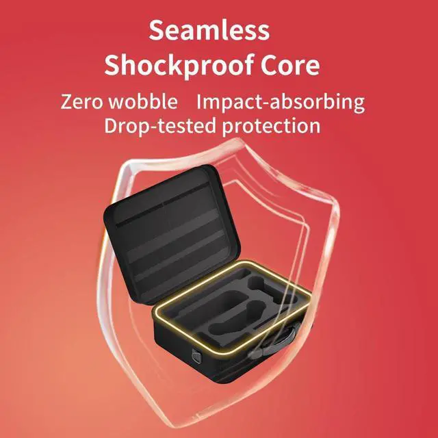 Alt view image 3 of 7 - WERLEO Switch 2 Carry Case Compatible with Nintendo Switch 2,with Games Cartridges Waterproof and Dustproof Travel Case for Switch 2 Accessories,with Handles and Shoulder Straps