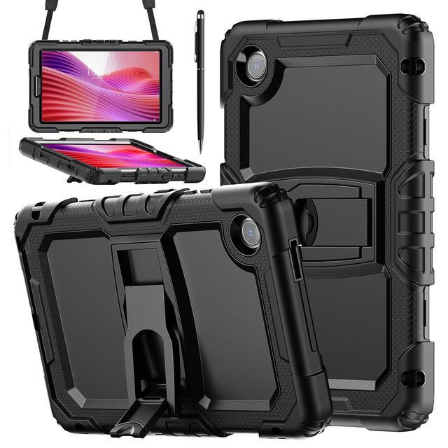 ProCase Custodia Per Lenovo Tab One 8,7 Pollici 2025 / Tab K9 – Cover Antiurto Con Supporto Girevole E Tracolla Regolabile, Maniglia Ergonomica, Nero