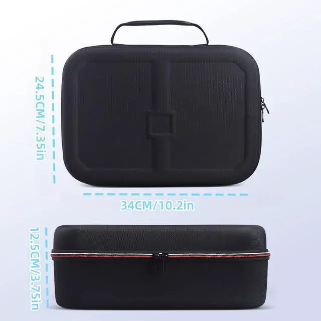 Alt view image 2 of 7 - WERLEO Carrying Case Compatible with Switch 2 | All-in-One EVA Hard Protective Dock Case with 18 Games Cartridges | Waterproof Travel Bag Cover with Handles and Shoulder Strap for Console & Accessorie