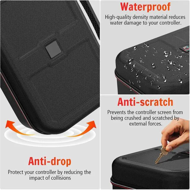 Alt view image 4 of 7 - BONAEVER Switch 2 Carry Case Compatible with Nintendo Switch 2,with 18 Games Cartridges Waterproof and Dustproof Travel Case for Switch 2 and Switch 2 Accessories,with Handles and Shoulder Straps