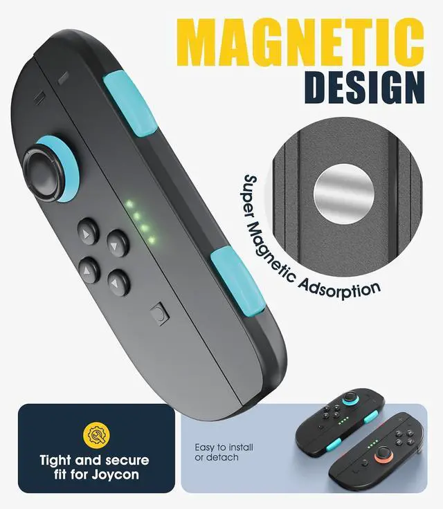 Alt view image 5 of 7 - WERLEO Wrist Strap for Switch 2 2025 Joycon, Controller Hand Grip Accessories Easy to Install Adjustable Tightness Stable Connection, Gamepad Handle Lock Wrist Strap Lanyard