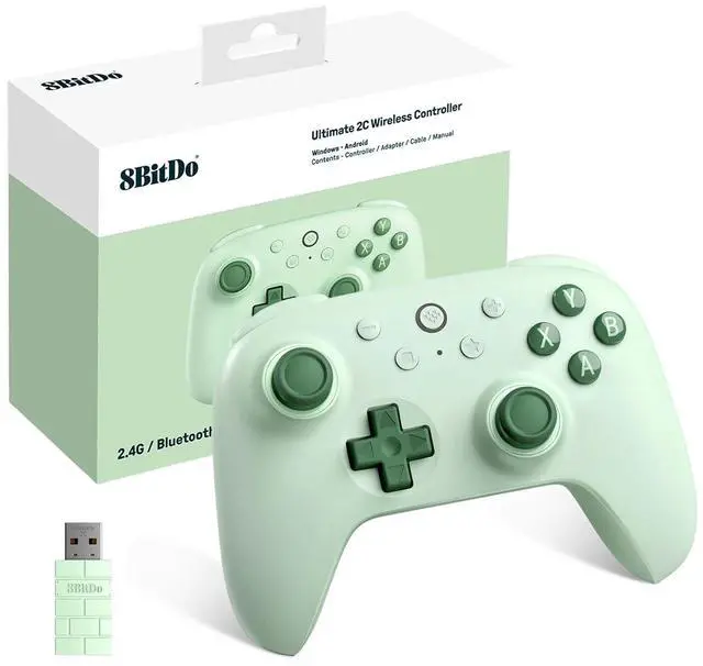 Main image of WERLEO 8Bitdo Ultimate 2C Wireless Controller for Windows PC and Android, Gamepad with 1000Hz Polling Rate, Remappable L4/R4 Bumpers, Rumble Vibration and Turbo Function