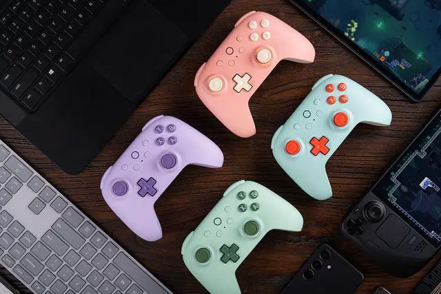 Alt view image 7 of 7 - WERLEO 8Bitdo Ultimate 2C Wireless Controller for Windows PC and Android, Gamepad with 1000Hz Polling Rate, Remappable L4/R4 Bumpers, Rumble Vibration and Turbo Function