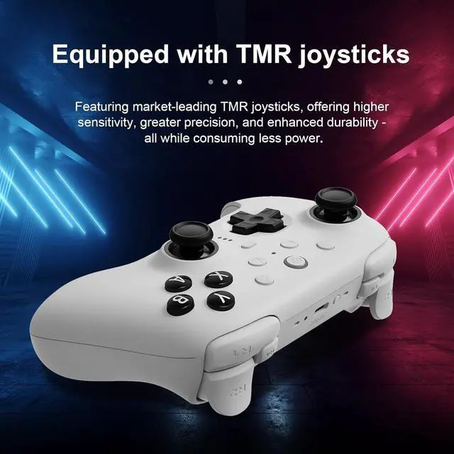 Alt view image 3 of 7 - WERLEO 8BitDo Ultimate 2 Bluetooth Controller for Switch, Switch 2, PC&Windows,Switch Pro Controller with TMR Joysticks,Tactile/Hall Triggers,Programmable L4/R4 Bumpers,2 Back Paddle Buttons,RGB Ring