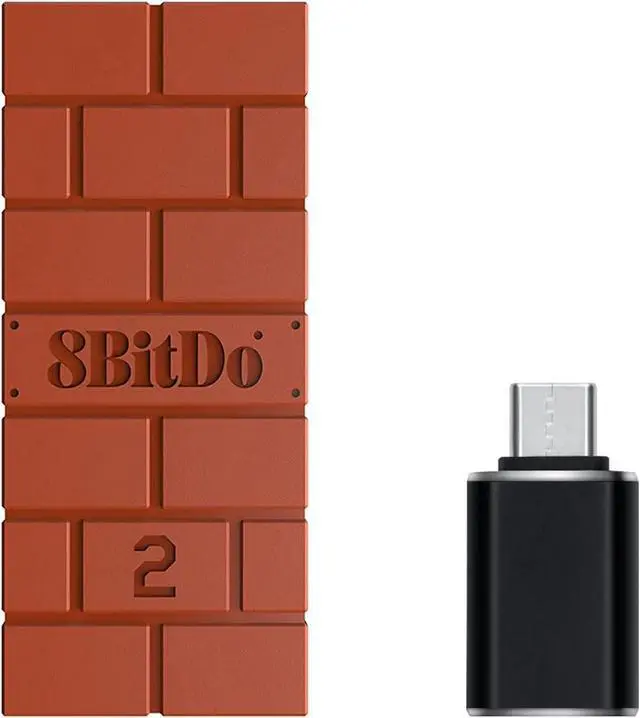 Alt view image 2 of 7 - WERLEO 8Bitdo Wireless USB Adapter 2 for Switch/Switch2, Windows, Mac & Raspberry Pi, Compatible with Xbox Series X/S, Xbox One, Switch Pro, PS5 Controller and More with OTG Adapter
