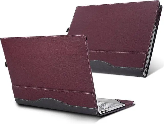 Alt view image 7 of 7 - WERLEO Laptop Cover Case for HP OmniBook X Flip 16 inch Next Gen 16-as 16-ar & for OmniBook7 Flip 16-au Sleeve,PU Leather Protective Shell Detachable Notebook PC Bag Accessories Wine Red