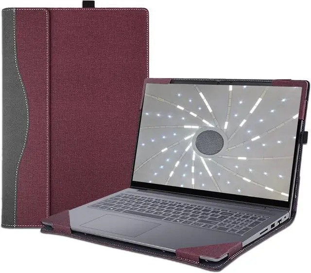 Main image of WERLEO Laptop Cover Case for HP OmniBook X Flip 16 inch Next Gen 16-as 16-ar & for OmniBook7 Flip 16-au Sleeve,PU Leather Protective Shell Detachable Notebook PC Bag Accessories Wine Red
