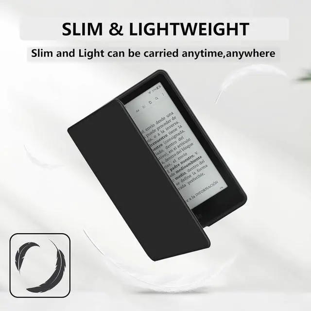 Alt view image 2 of 7 - WERLEO Case for All-New 7" Kindle Paperwhite 12th Generation 2024 Released, Fits Kindle Colorsoft Paperwhite Signature Edition, Premium Lightweight PU Leather Cover with Auto Wake/Sleep