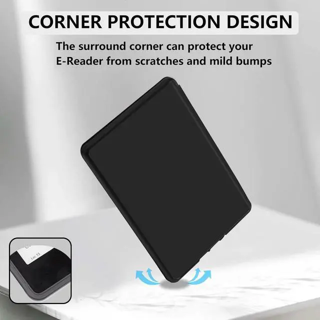 Alt view image 6 of 7 - WERLEO Case for All-New 7" Kindle Paperwhite 12th Generation 2024 Released, Fits Kindle Colorsoft Paperwhite Signature Edition, Premium Lightweight PU Leather Cover with Auto Wake/Sleep