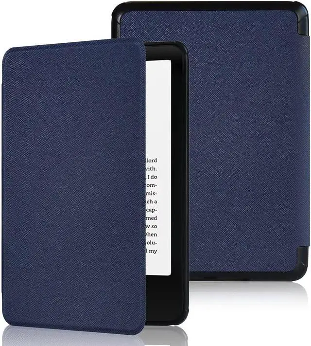 Main image of WERLEO  Case for 7" Kindle Paperwhite (12th Generation, 2024 Release) & Kindle Colorsoft Signature Edition, Slim Lightweight PU Leather Protective Cover with Auto Wake/Sleep Blue