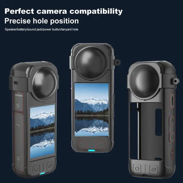 Alt view image 6 of 6 - BONAEVER Camera Accessory Kit for Insta 360 X4 - Lens Guards, Silicone Case, Camera Case