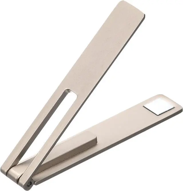 Main image of WERLEO Cell Phone Kickstand, Horizontal & Vertical Desk Stand, Magnetic Foldable Phone Stand for Most Phones, Phone Cases, Tablets, Silver Tone