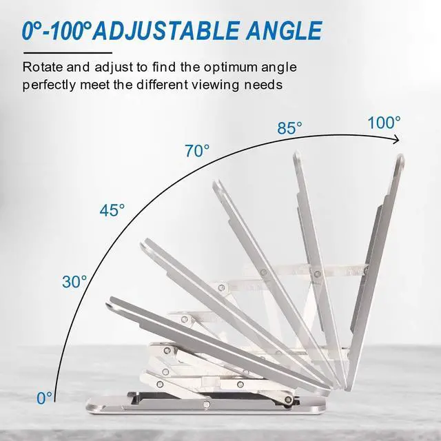 Alt view image 2 of 7 - WERLEO Phone Kickstand,Multi-Angle Aluminum Cell Phone Kickstand Attachment(Adjustable Angle)(Vertical and Horizontal Stand)
