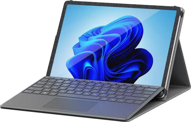 Alt view image 5 of 7 - WERLEO Laptop Case for Microsoft Surface Pro 1st Edition 12-inch, PU Leather Tablet Protective Cover with Multi-Angle Built-in Kickstand & Pen Holder