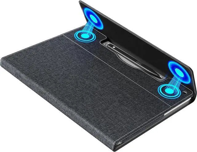 Alt view image 4 of 7 - WERLEO Laptop Case for Microsoft Surface Pro 1st Edition 12-inch, PU Leather Tablet Protective Cover with Multi-Angle Built-in Kickstand & Pen Holder