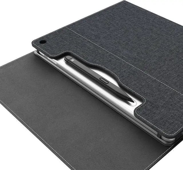 Alt view image 7 of 7 - WERLEO Laptop Case for Microsoft Surface Pro 1st Edition 12-inch, PU Leather Tablet Protective Cover with Multi-Angle Built-in Kickstand & Pen Holder