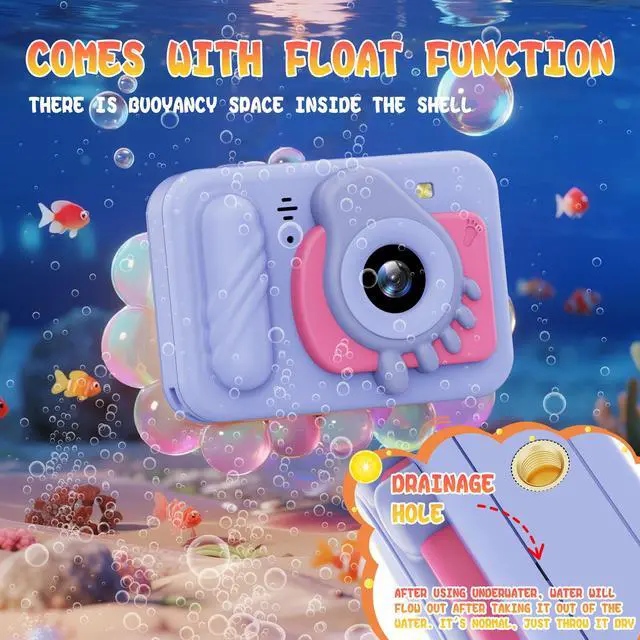 Alt view image 4 of 7 - WERLEO Kids Camera Waterproof, IP68 Underwater Camera for Kids Aged 3-12, HD Kids Digital Camera with 1080P Video Recording, Durable ABS Material, Pool Toys for Boys Girls with 32GB Card
