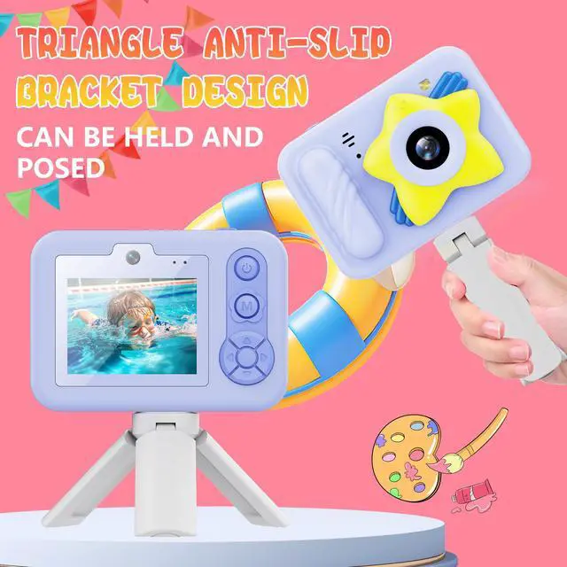 Alt view image 6 of 7 - WERLEO Kids Camera IP68 Waterproof, Underwater Children Digital Camera 1080P HD Video & 32GB Card - Perfect for Swimming, Pool, Christmas Birthday Gift for Boys Girls Ages 3-12
