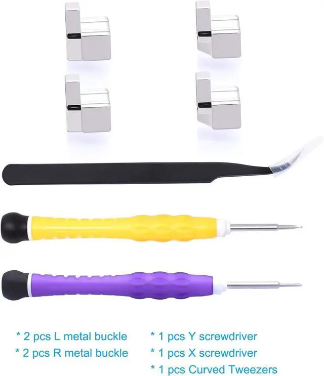 Alt view image 5 of 6 - WERLEO  Replacement Latches Compatible with Switch/ Switch OLED JoyCon, Lock Buckles Repair Tool Kit Compatible with Switch JoyCons with Screwdrivers and Tweezer