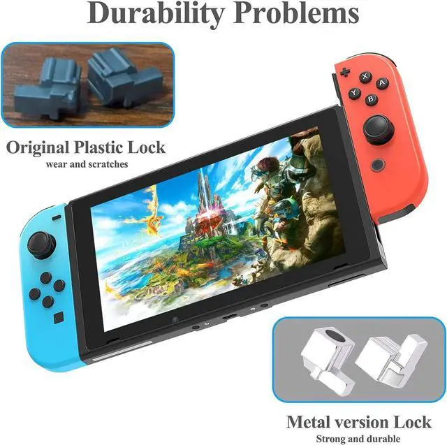 Alt view image 3 of 6 - WERLEO  Replacement Latches Compatible with Switch/ Switch OLED JoyCon, Lock Buckles Repair Tool Kit Compatible with Switch JoyCons with Screwdrivers and Tweezer