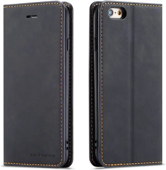 Main image of WERLEO Case for iPhone SE 2022 5G/SE 2020/8/7, Premium PU Leather Cover TPU Bumper with Card Holder Kickstand Magnetic Adsorption Flip Wallet Case