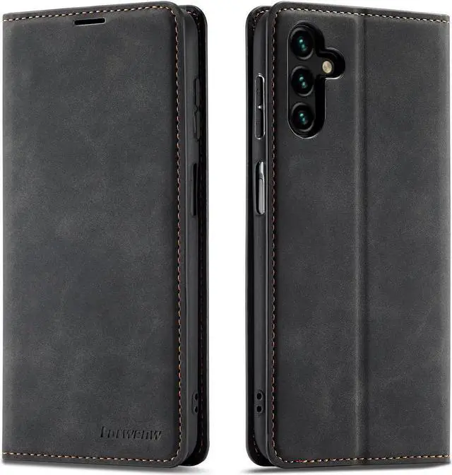 Main image of WERLEO for Samsung Galaxy A13 5G / A13 4G / A04s / A04 Case, Premium PU Leather Cover TPU Bumper with Card Holder Kickstand Hidden Magnetic Adsorption Shockproof Flip Wallet Cover