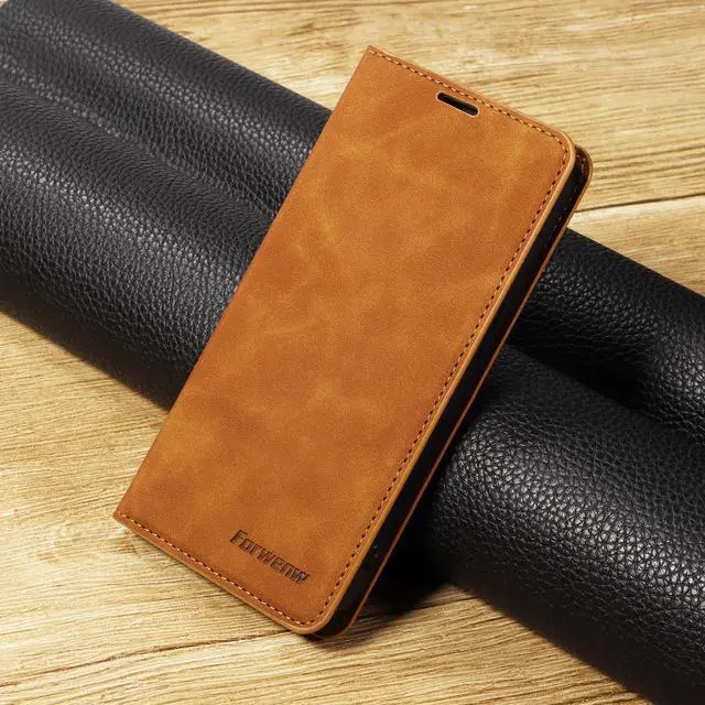 Alt view image 7 of 7 - WERLEO for iPhone 16e Case, Premium PU Leather Cover TPU Bumper with Card Holder Kickstand Hidden Magnetic Adsorption Shockproof Flip Wallet Cover Brown