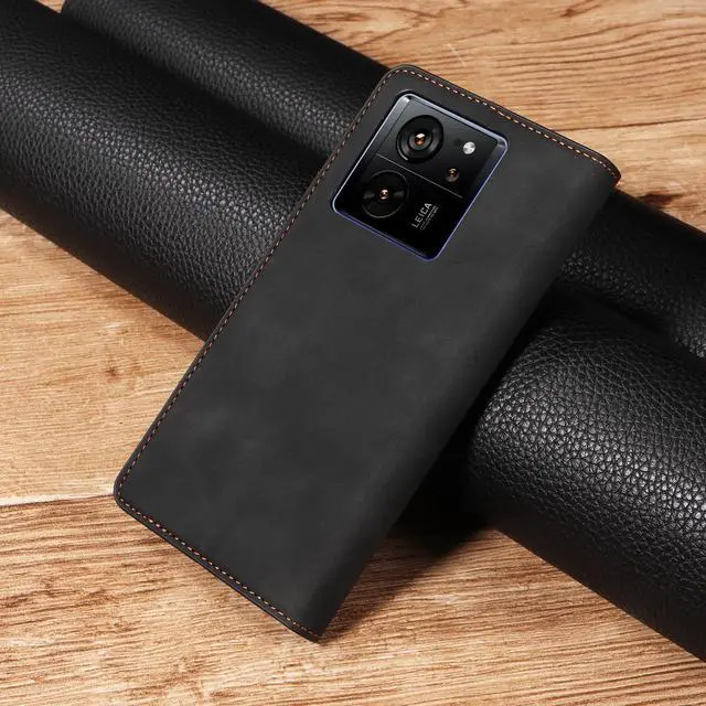 Alt view image 7 of 7 - WERLEO Case for Xiaomi Redmi Note 14 4G (Not 14 5G) Premium PU Leather Cover TPU Bumper with Card Holder Kickstand Hidden Magnetic Adsorption Shockproof Flip Wallet Cover