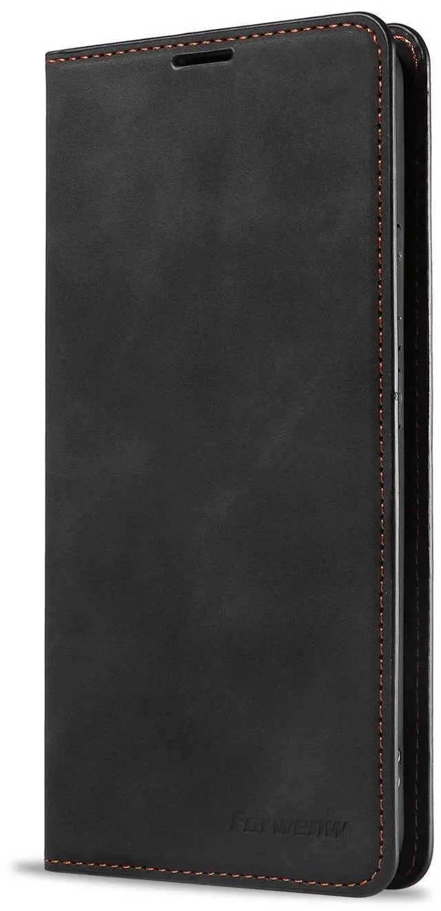 Alt view image 4 of 7 - WERLEO Case for Xiaomi Redmi Note 14 Pro 5G Premium PU Leather Cover TPU Bumper with Card Holder Kickstand Hidden Magnetic Adsorption Shockproof Flip Wallet Cover