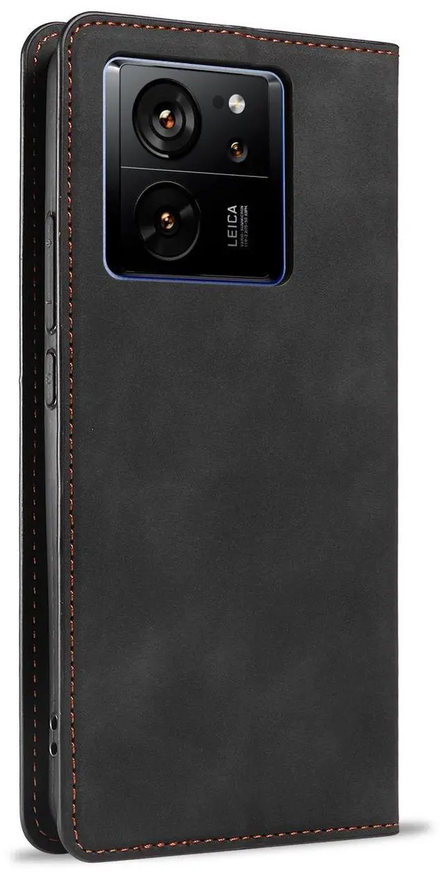 Alt view image 6 of 7 - WERLEO Case for Xiaomi Redmi Note 14 Pro 5G Premium PU Leather Cover TPU Bumper with Card Holder Kickstand Hidden Magnetic Adsorption Shockproof Flip Wallet Cover