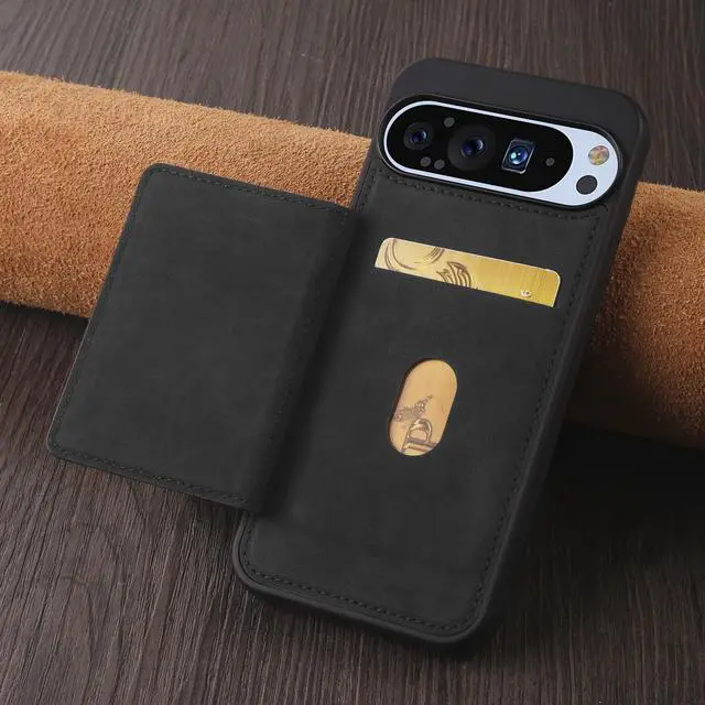 Alt view image 6 of 7 - WERLEO Case for Google Pixel 9A 5G Premium PU Leather Phone Cover with Card Holder Kickstand Magnetic Shockproof Flip Wallet Cover