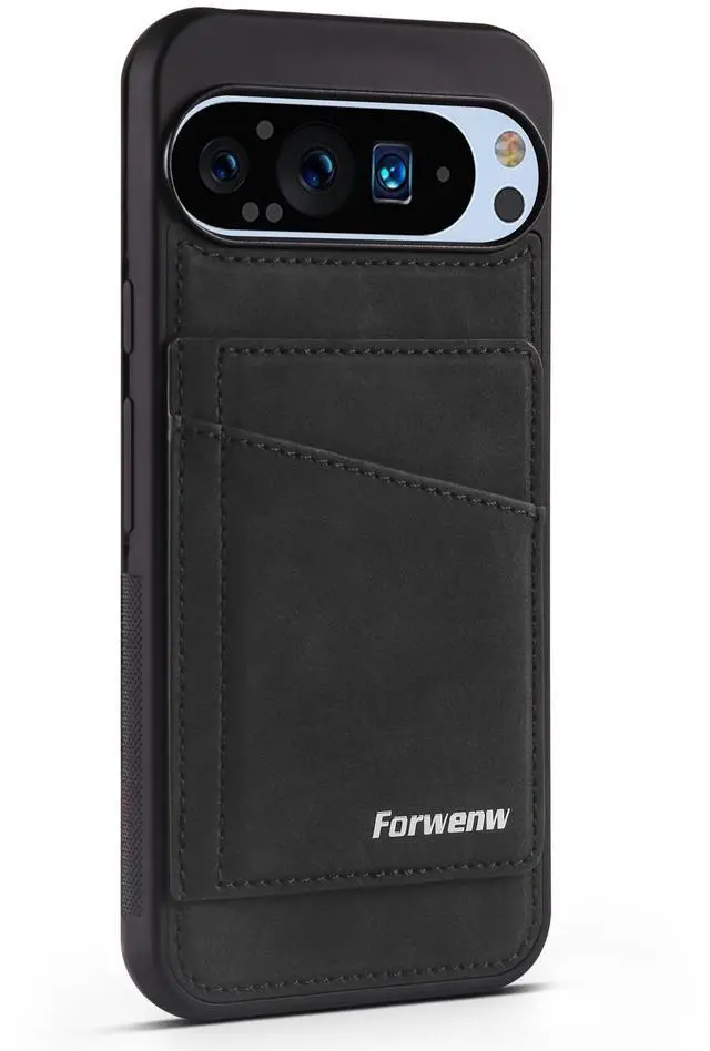 Alt view image 3 of 7 - WERLEO Case for Google Pixel 8 Pro Premium PU Leather Phone Cover with Card Holder Kickstand Magnetic Shockproof Flip Wallet Cover