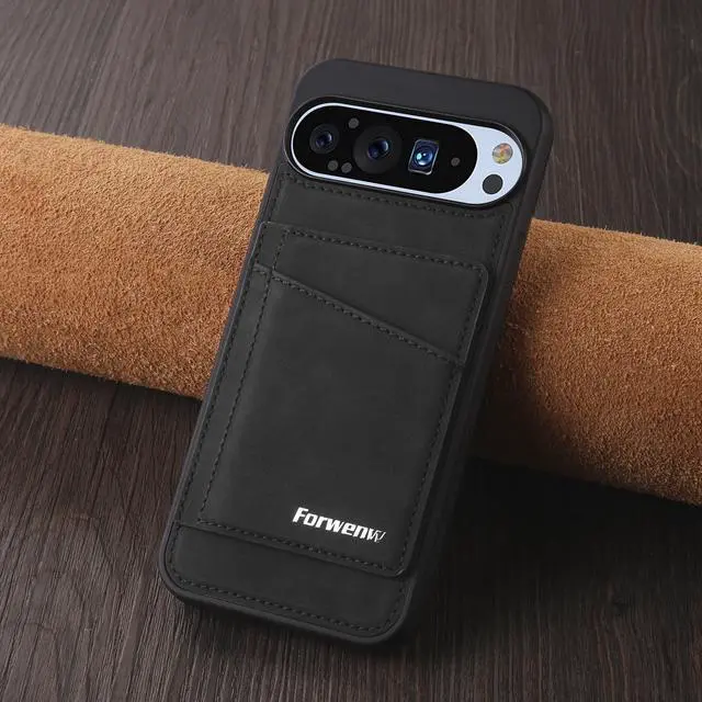 Alt view image 5 of 7 - WERLEO Case for Google Pixel 8 Pro Premium PU Leather Phone Cover with Card Holder Kickstand Magnetic Shockproof Flip Wallet Cover