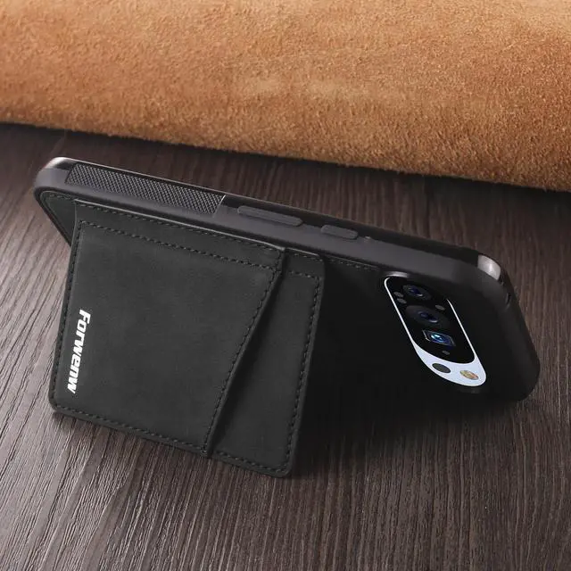 Alt view image 7 of 7 - WERLEO Case for Google Pixel 8 Pro Premium PU Leather Phone Cover with Card Holder Kickstand Magnetic Shockproof Flip Wallet Cover