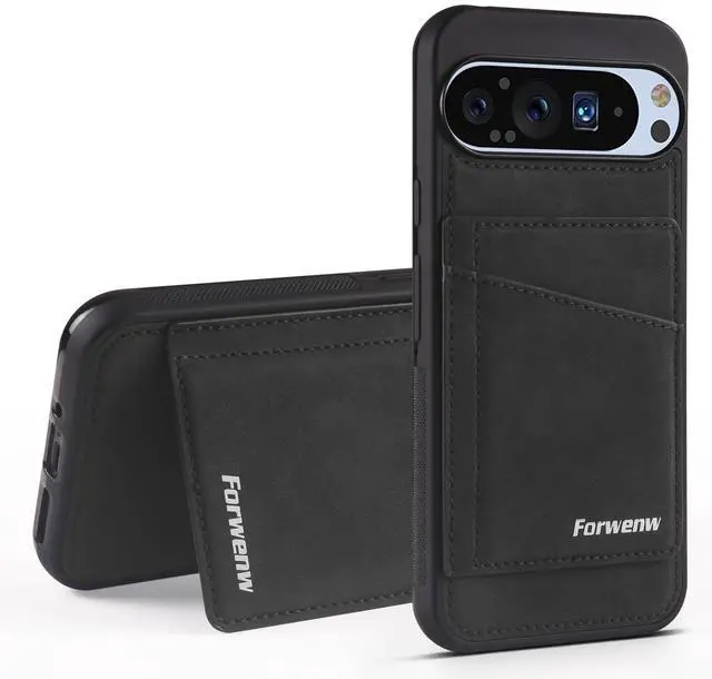 Main image of WERLEO Case for Google Pixel 8 Pro Premium PU Leather Phone Cover with Card Holder Kickstand Magnetic Shockproof Flip Wallet Cover