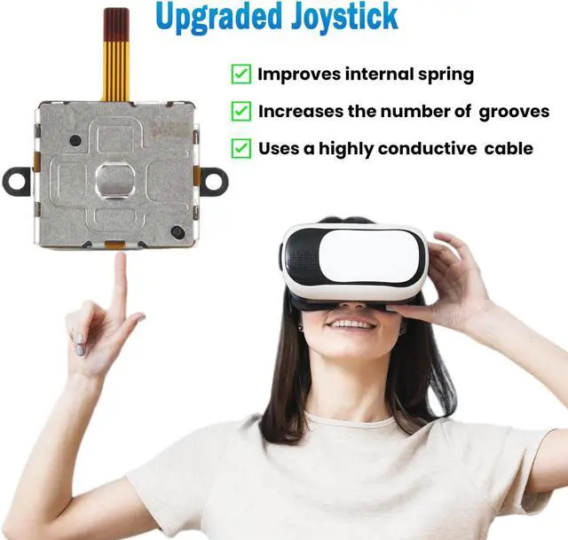 Alt view image 4 of 7 - WERLEO 2 Pack Joystick Replacement for Oculus Quest 2/3 Controller/Meta Quest 2/3 Controller, 14 in One Replacement Joystick Analog Thumb Stick Repair Kit for Oculus Quest 2/3 Accessories