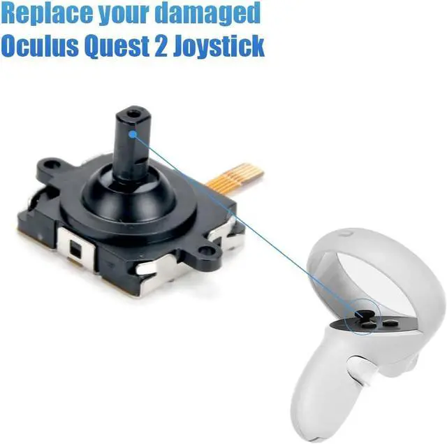 Alt view image 3 of 7 - WERLEO 2 Pack Joystick Replacement for Oculus Quest 2/3 Controller/Meta Quest 2/3 Controller, 14 in One Replacement Joystick Analog Thumb Stick Repair Kit for Oculus Quest 2/3 Accessories