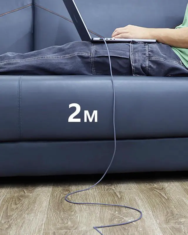 Alt view image 3 of 7 - 140W USB C to Magnetic 3 Safe Charging Cable (2 M/6.6 ft) for M4 MacBook Air Pro Charger, Magnetic Charger Cord for MacBook Pro (16"/14"2024/2023/2021), Air (15"/13"M4 2025, M3 2024, M2 2023, M2 2022)